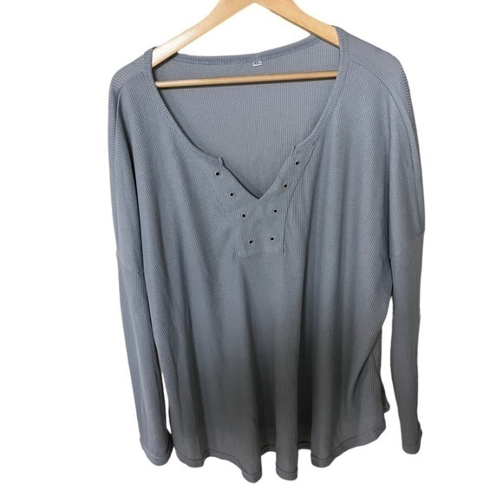 SHEIN size‎ 4x long sleeve gray top